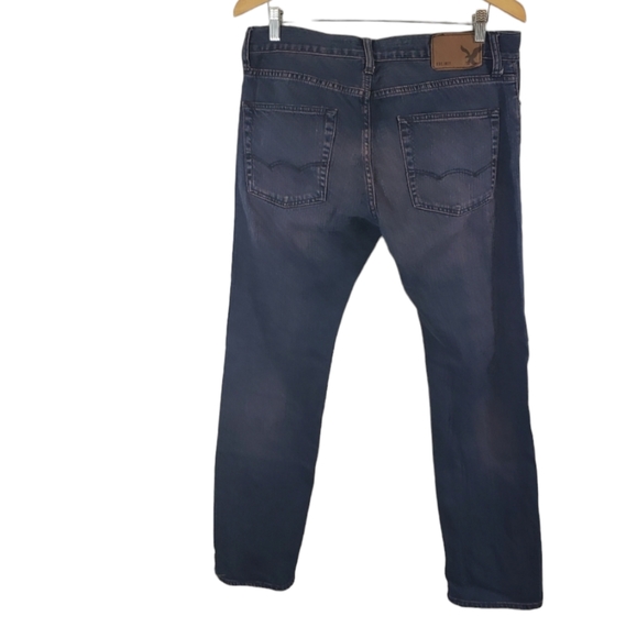 American Eagle Outfitters Men Slim Straight Purple Jean Pants - Picture 2 of 7